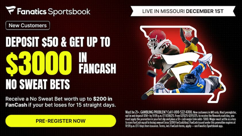 Fanatics Missouri Promo Code Pre-Registration Offer