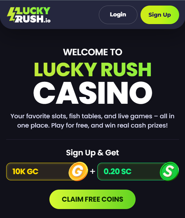 lucky rush signup