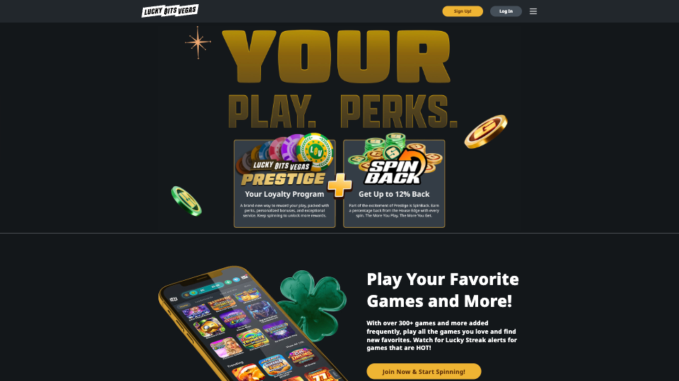 Lucky Bits Vegas User Experience