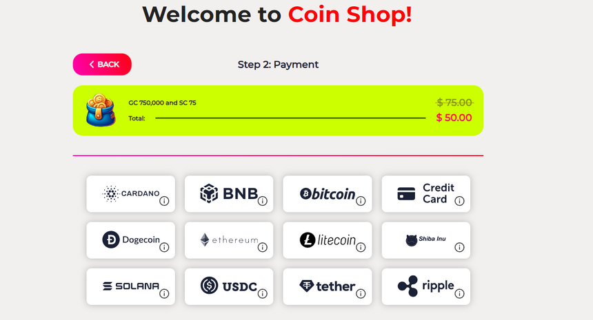 FreeSpin Payment Option