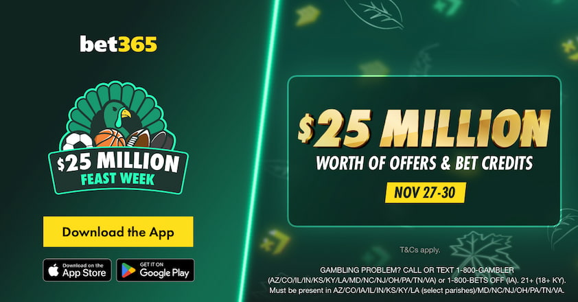 Thanksgiving Promos bet365 Feast Week