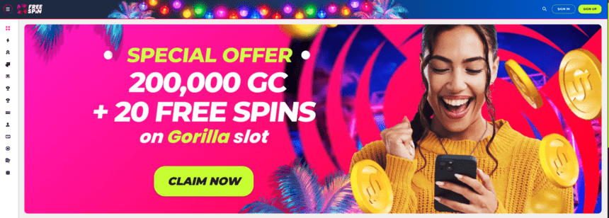 FreeSpin Christmas offer