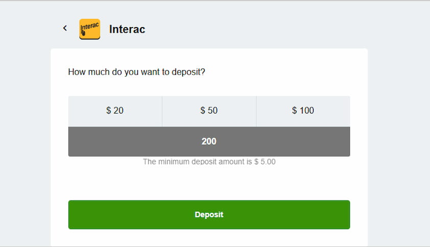 Gaming Club Casino Interac Deposit