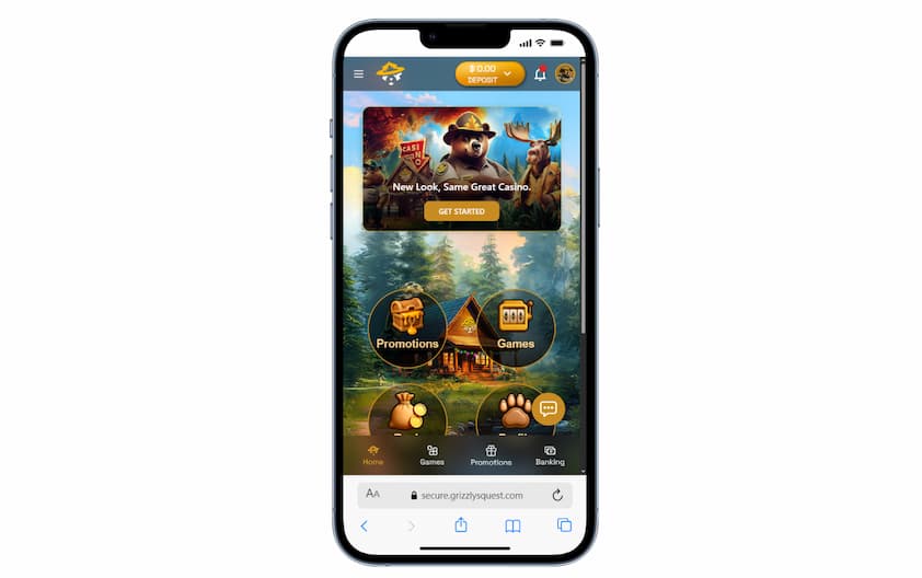 Grizzly's Quest Casino Mobile App Grizzly's Quest Casino Mobile App