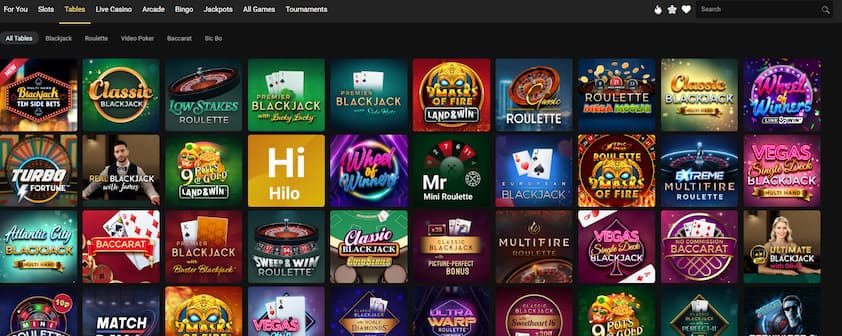 Lucky Nugget Casino Table Games