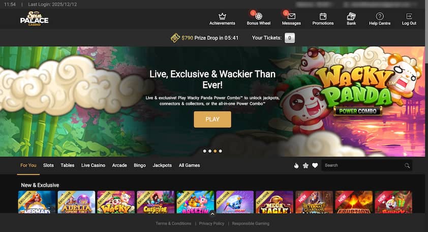 Spin Palace Casino Newfoundland and Labrador Homepage