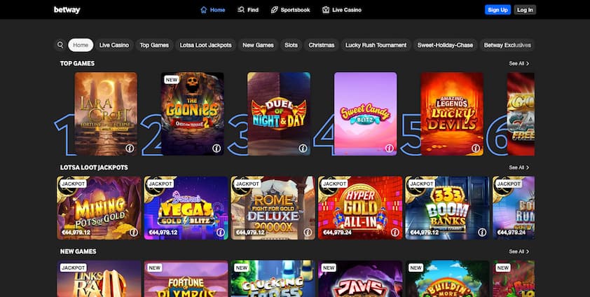 Betway Casino Prince Edward Island Homepage