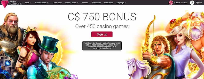 Ruby Fortune Casino Bonus
