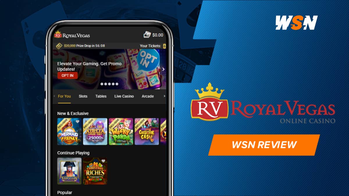 Royal Vegas Casino Review Feature Image