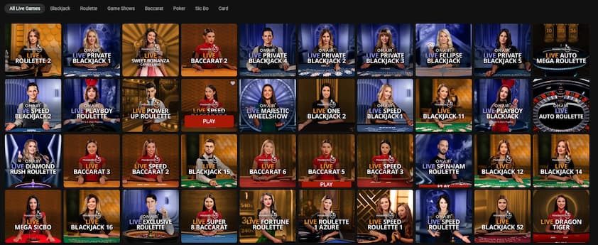 Royal Vegas Casino Live Dealer Games