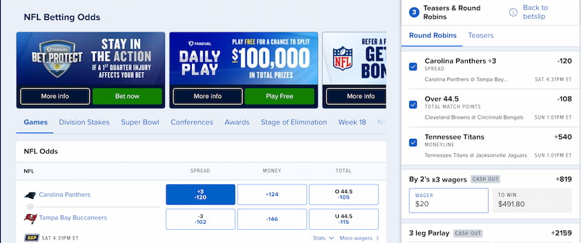 How to Place a Round Robin Bet at FanDuel