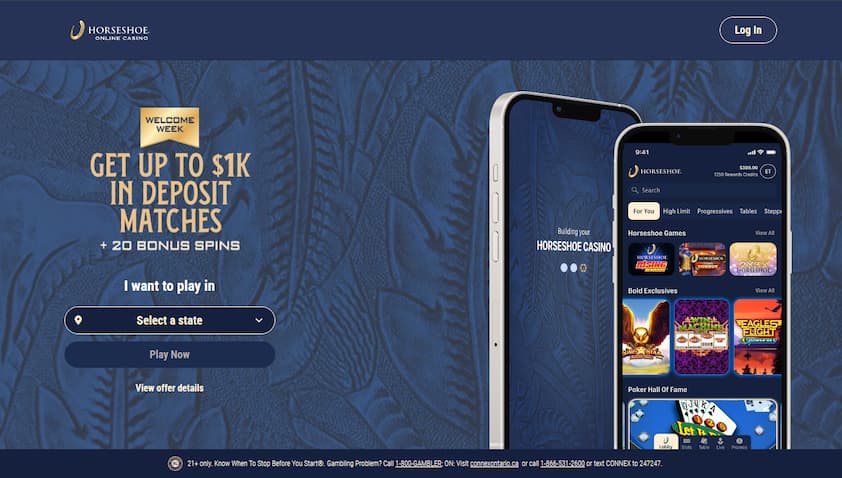 Horseshoe Online Casino Welcome Offer