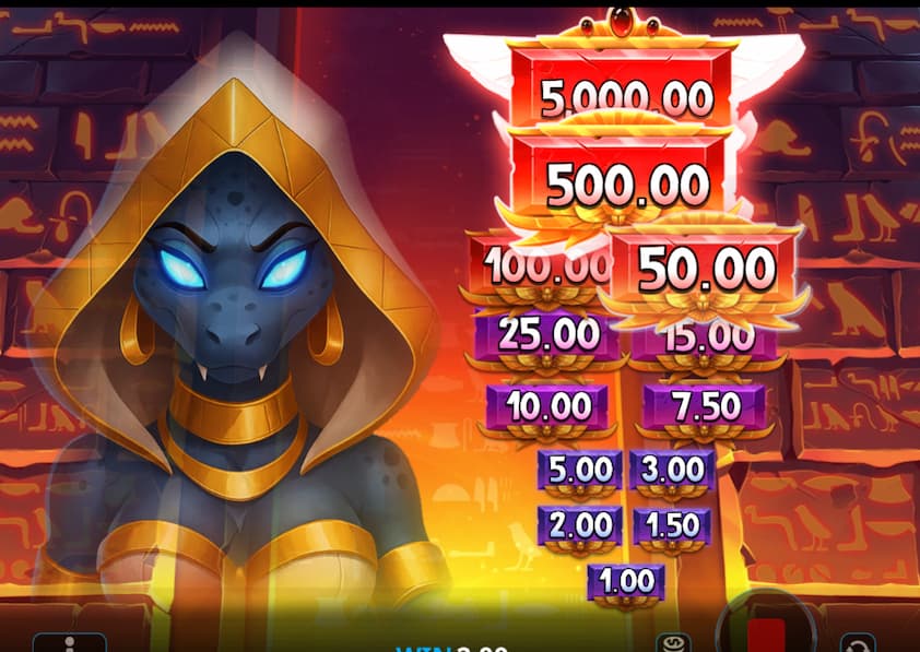 Ammit Hellfire Slot Bonus Feature Wilds and Mystery Symbols