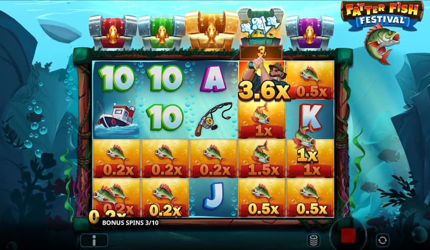 Fatter Fish Festival Slot Scatter Bonus Feature