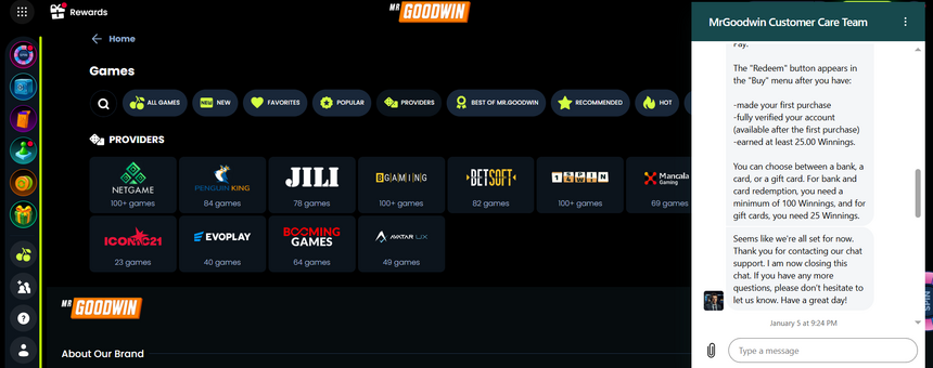 Mr Goodwin Customer Service Mr Goodwin Customer Service