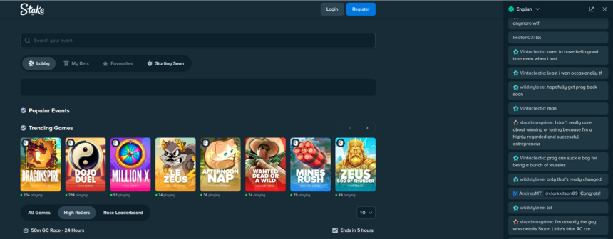 Stake.us Social Sportsbook