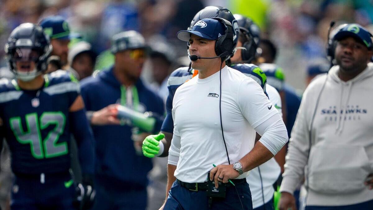 Seattle Seahawks head coach Mike Macdonald