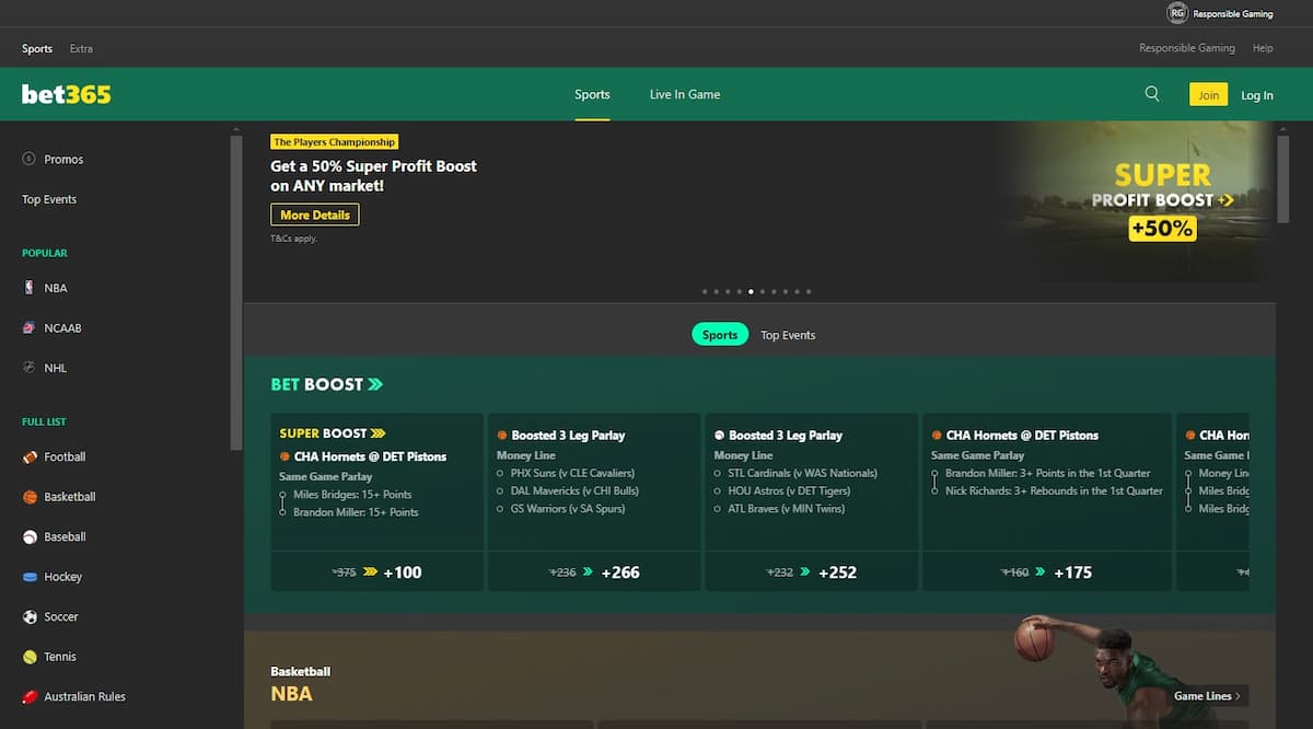 Best Illinois Sports Betting Sites bet365 screenshot