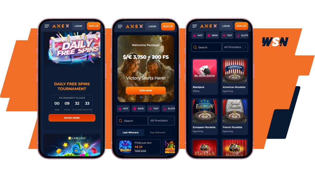 Axe Casino Mobile Experience - how it is navigating Axe Casino on mobile