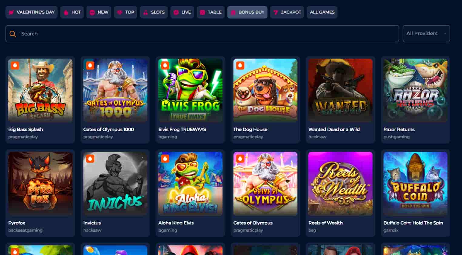 Slot Games at Axe Casino