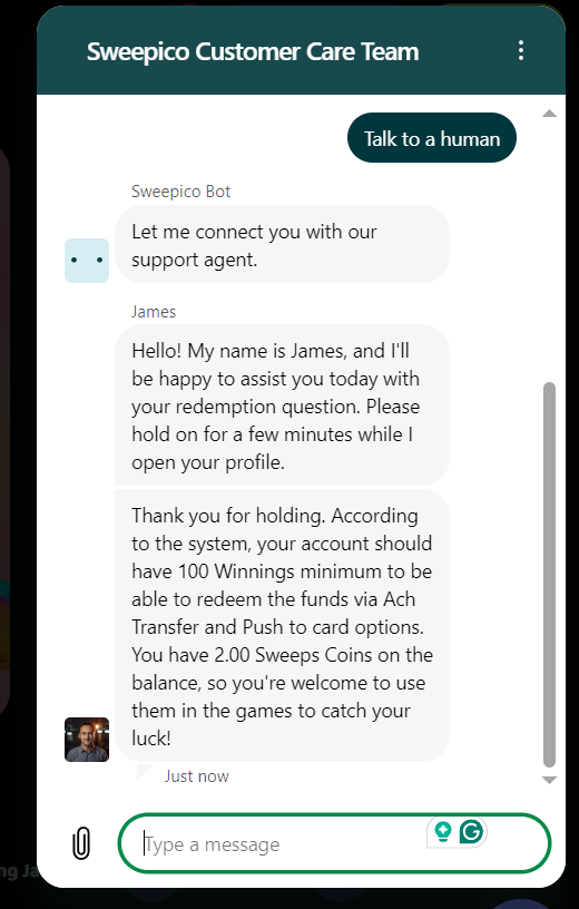 Sweepico customer support
