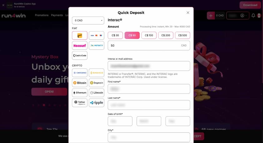 Deposit Quick Deposit