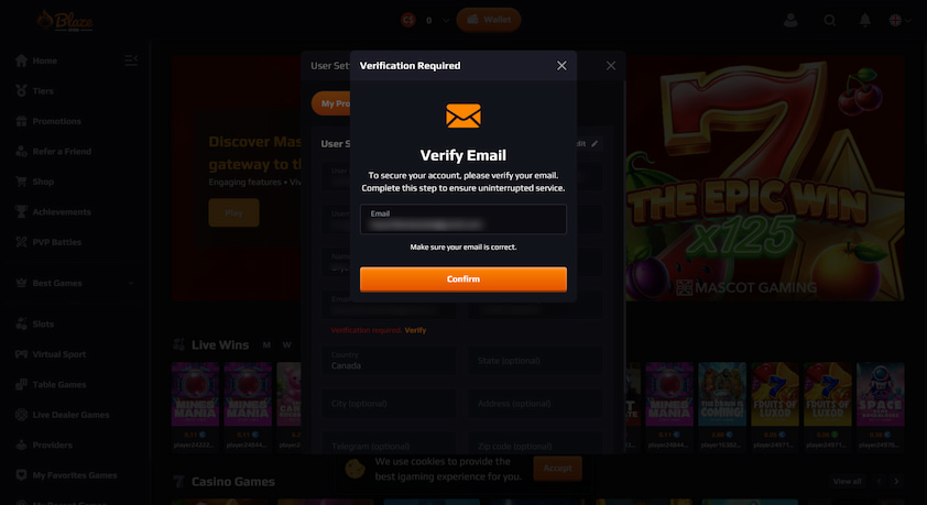 Verify Email Verify Email