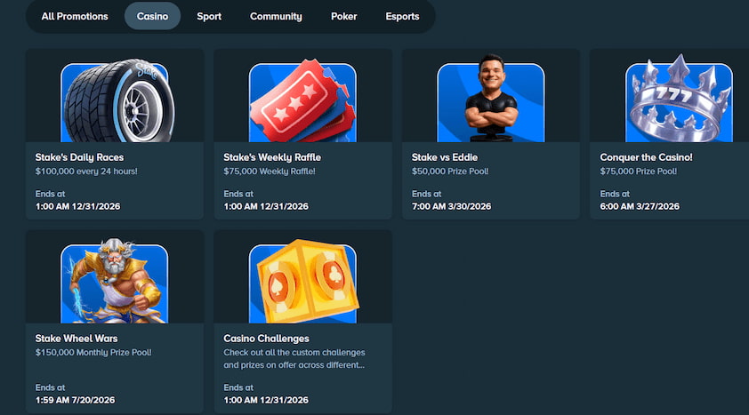 Stake.com Promotions and Bonuses