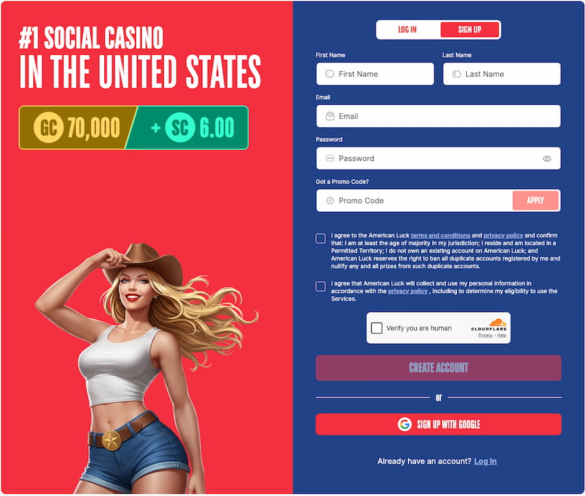 How to Sign-Up for American Luck