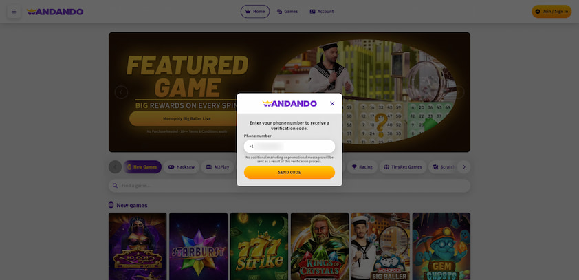 How to Sign-Up for Wandando Step 2