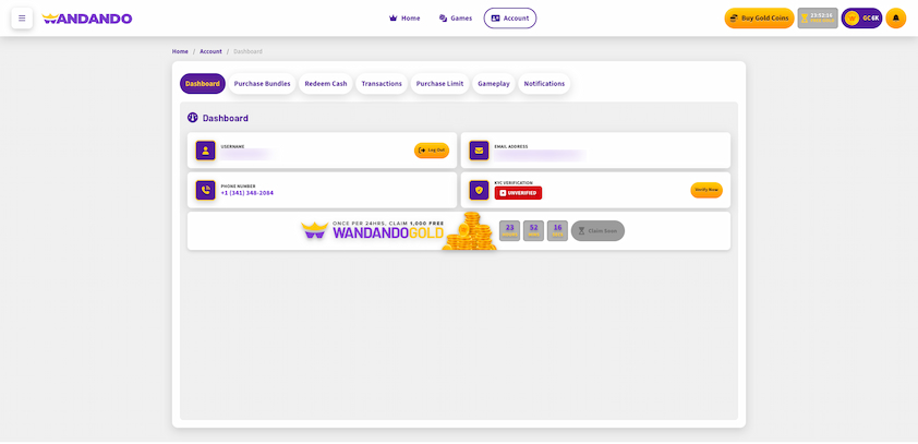 Wandado Dashboard