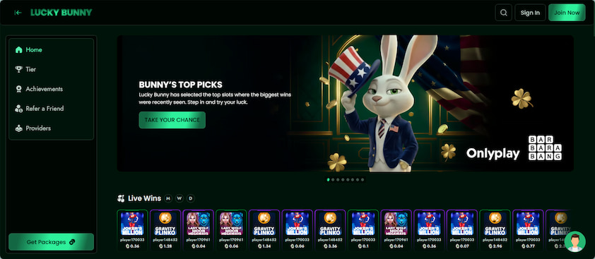 Visit the Lucky Bunny
