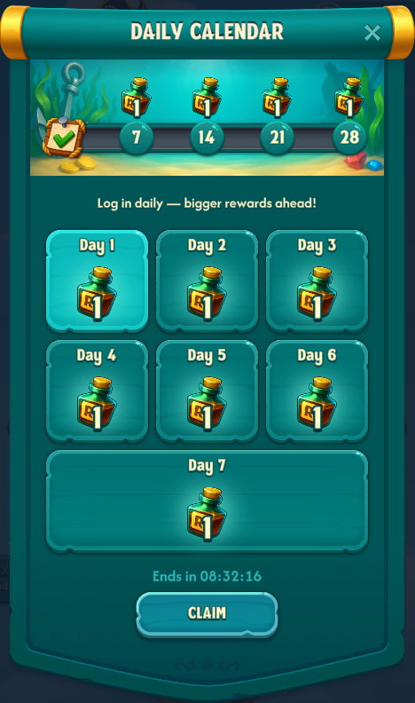 Daily Login Bonus