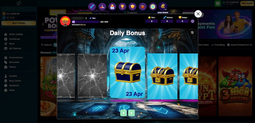 Daily Login Bonus