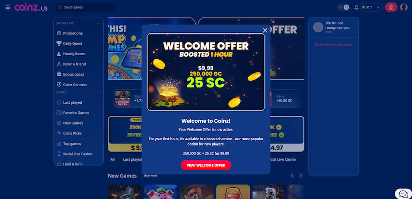 View Welcome Offer