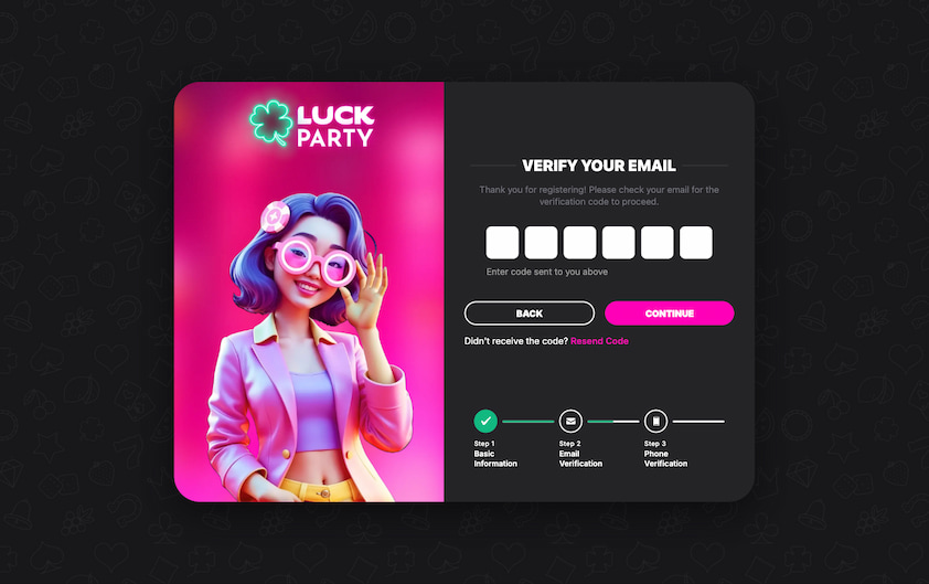 How to Sign-Up for Luck Party