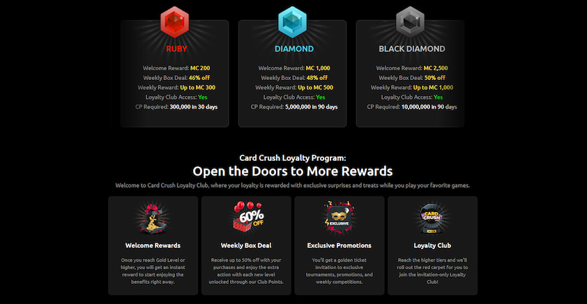 Card Crush Loyalty Club