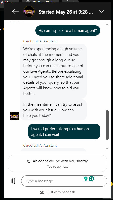 Card Crush Customer Support