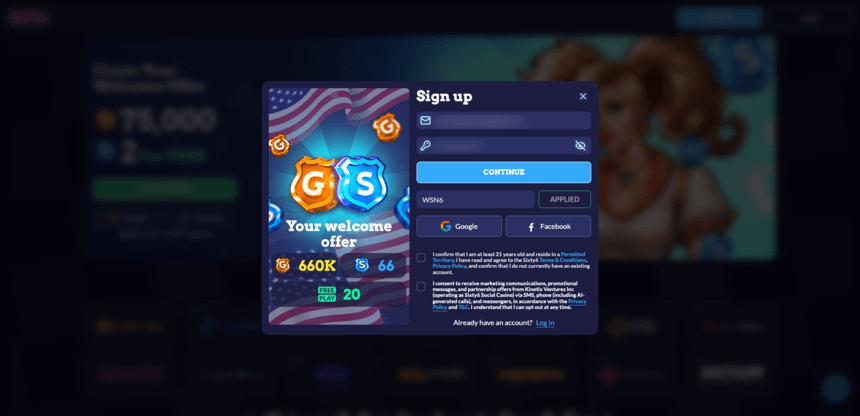 Sixty6 WSN bonus code Sixty6 WSN bonus code
