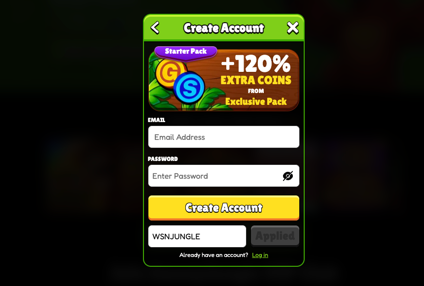 Sweep Jungle Bonus Code Signup Sweep Jungle Bonus Code Signup