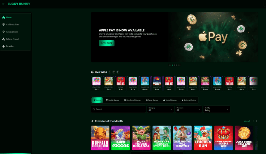 Lucky Bunny User Experience