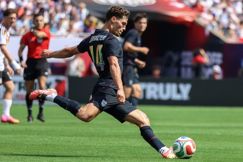Sebastian Berhalter (14 USMNT) in action during the International friendly game between the US Men's National Team and Germany