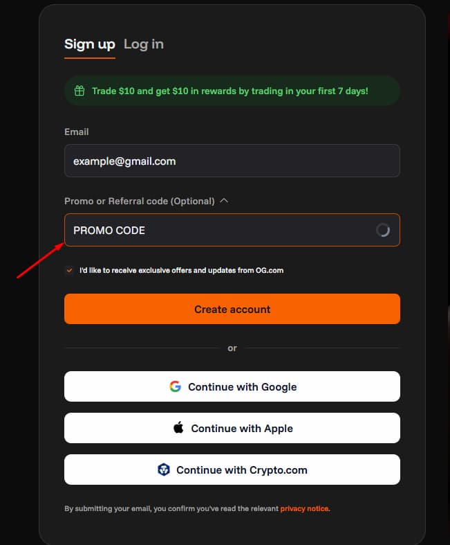 OG Promo Code