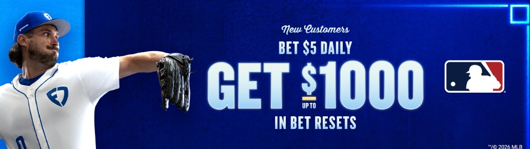 FanDuel Get up to $1,000 in Bet Reset FanDuel Get up to $1,000 in Bet Reset