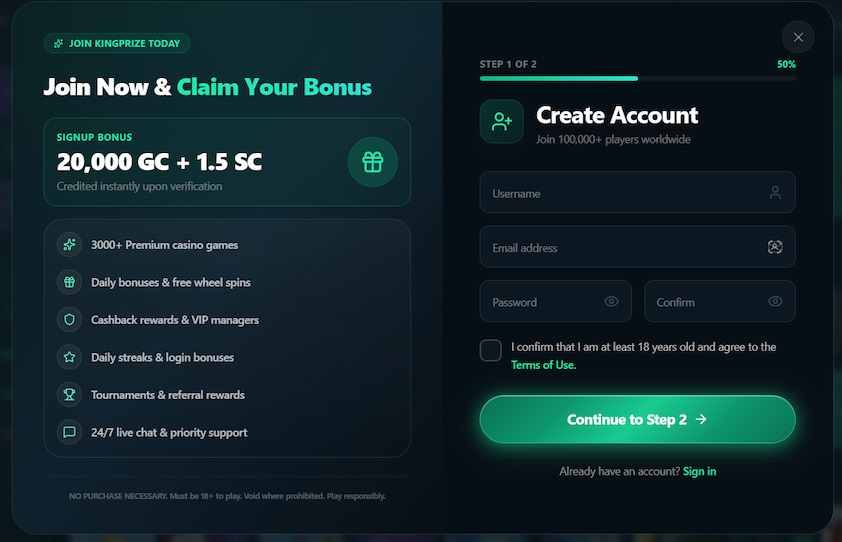How to Sign Up for KingPrize How to Sign Up for KingPrize