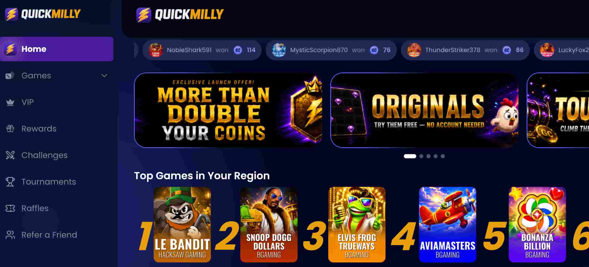 Quick Milly Casino