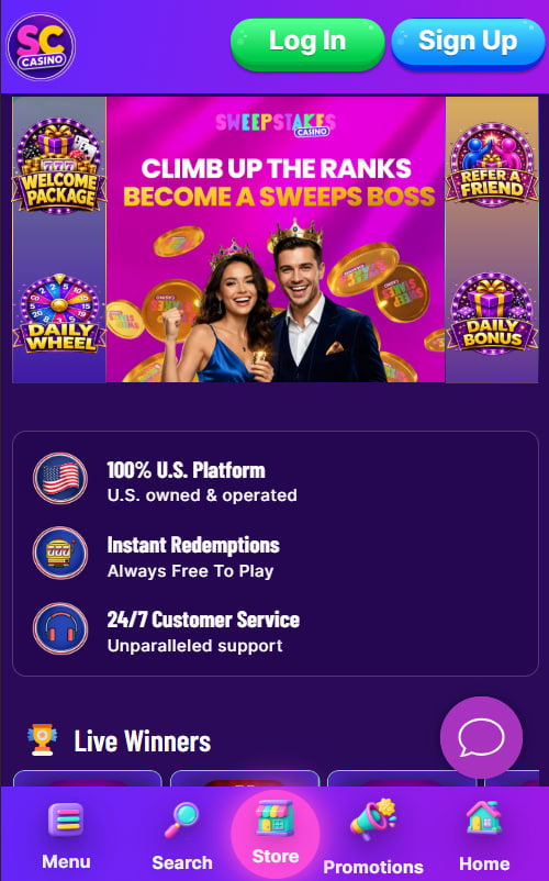Sweepstakes Casino User Experience Sweepstakes Casino User Experience