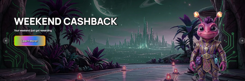 Wednesday Playback & Weekend Cashback ZumbaCards Weekend Cashback promotion banner.