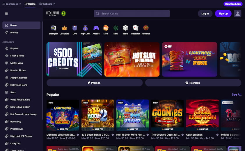 Hollywood Casino Desktop Experience