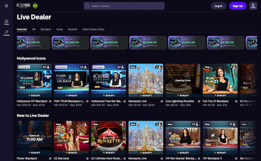 Hollywood Casino Live Dealer